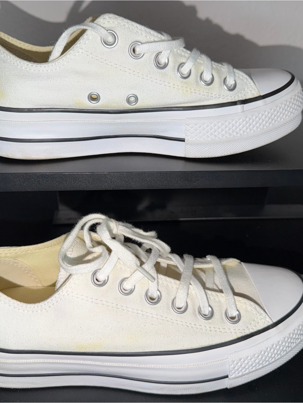 Womens Converse Chuck Taylor All Star Lift Low-Top Sneaker - White - Picture 7 of 9